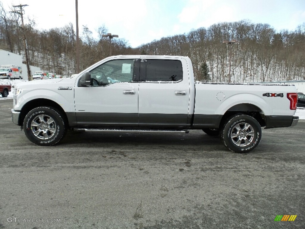 2016 F150 XLT SuperCrew 4x4 - Oxford White / Medium Earth Gray photo #1