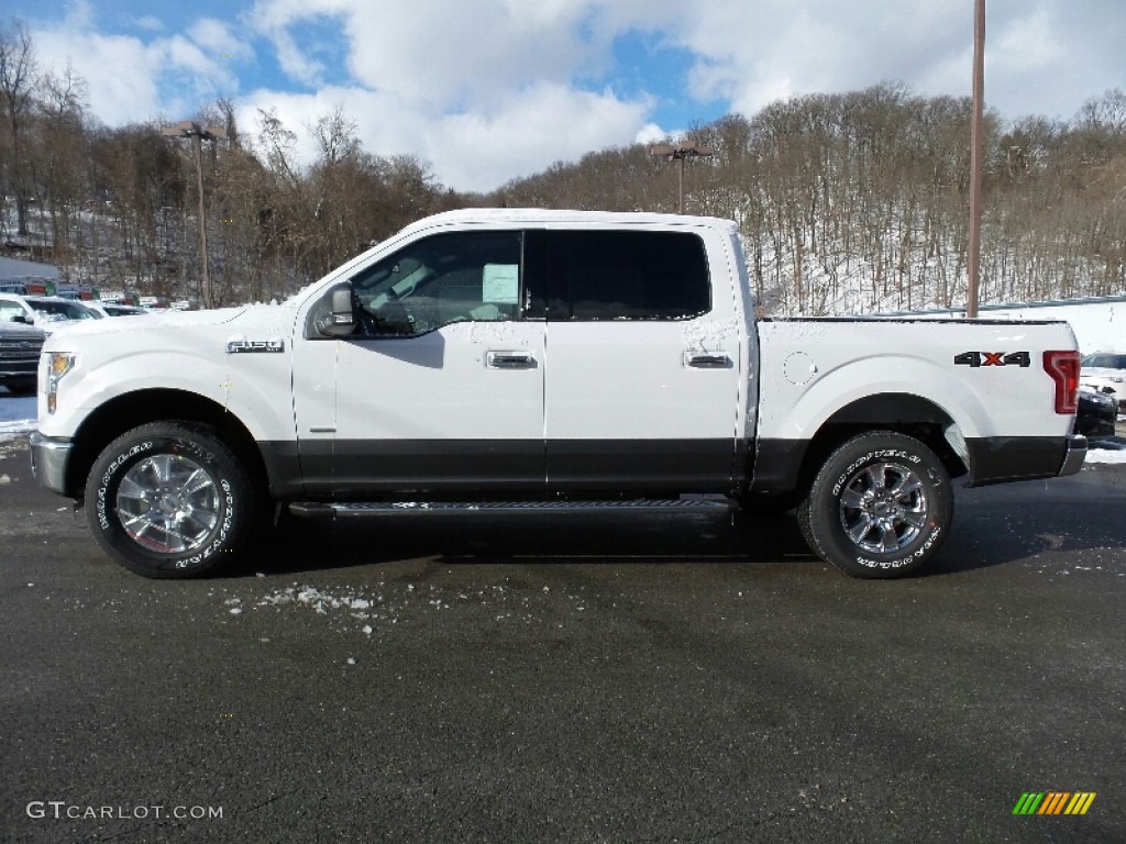 2016 F150 XLT SuperCrew 4x4 - Oxford White / Medium Earth Gray photo #1