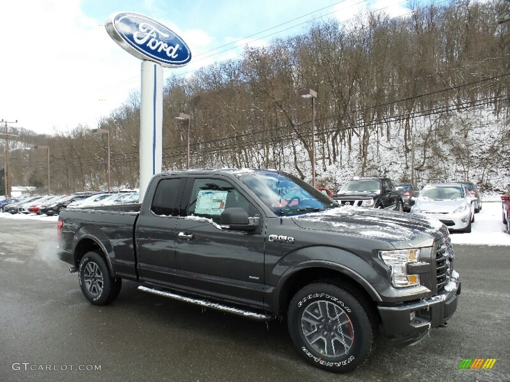 2016 F150 XLT SuperCab 4x4 - Magnetic / Black photo #4