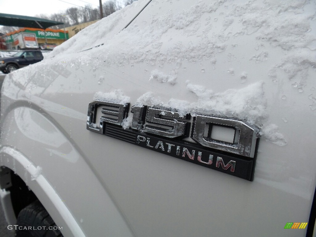 2016 F150 Platinum SuperCrew 4x4 - White Platinum / Platinum Black photo #7