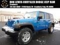 2016 Hydro Blue Pearl Jeep Wrangler Unlimited Sport 4x4  photo #1