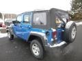 2016 Hydro Blue Pearl Jeep Wrangler Unlimited Sport 4x4  photo #6