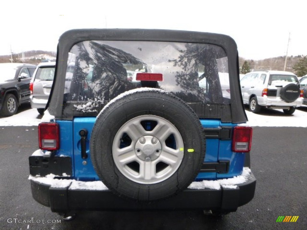 2016 Wrangler Unlimited Sport 4x4 - Hydro Blue Pearl / Black photo #7