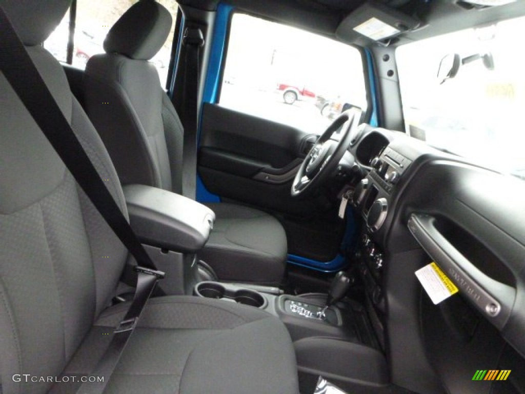2016 Wrangler Unlimited Sport 4x4 - Hydro Blue Pearl / Black photo #9