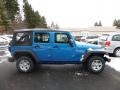 2016 Hydro Blue Pearl Jeep Wrangler Unlimited Sport 4x4  photo #11