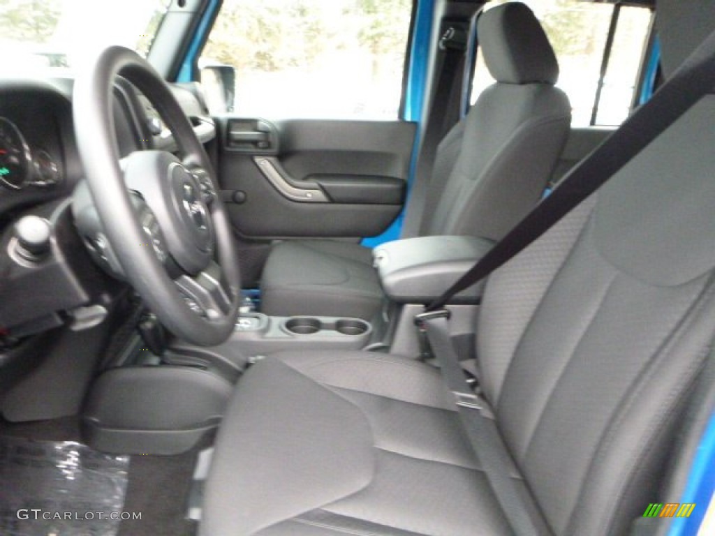 2016 Wrangler Unlimited Sport 4x4 - Hydro Blue Pearl / Black photo #13