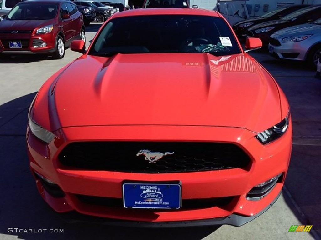 2016 Mustang V6 Coupe - Competition Orange / Ebony photo #5