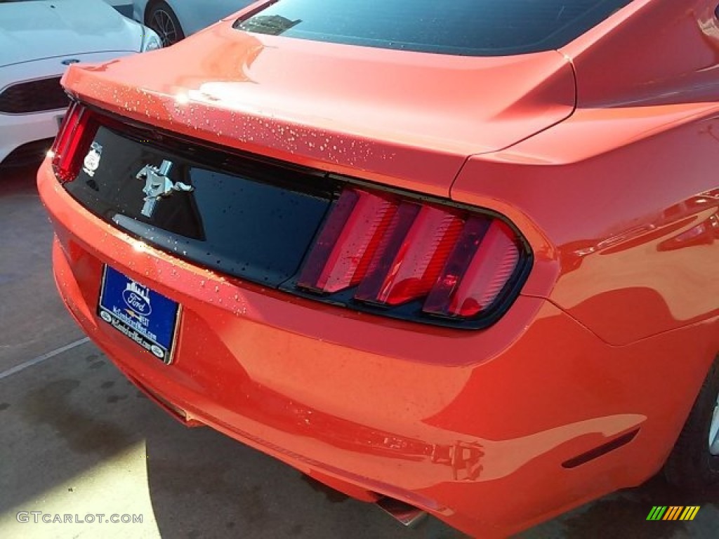 2016 Mustang V6 Coupe - Competition Orange / Ebony photo #11