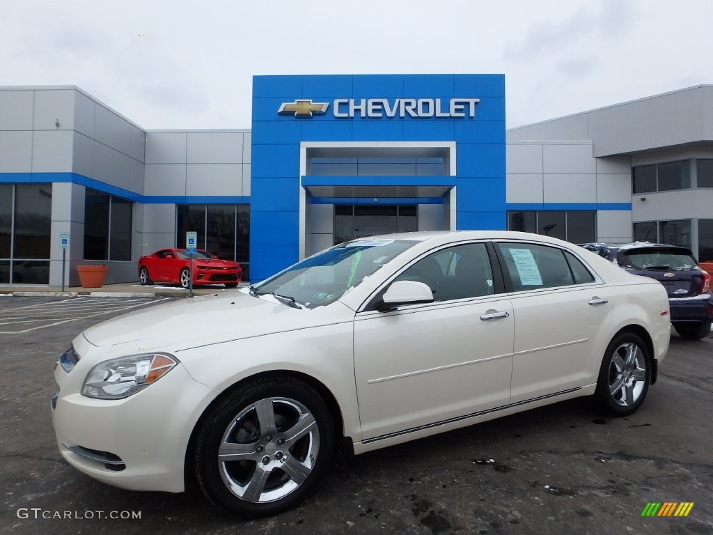 2012 White Diamond Tricoat Chevrolet Malibu Lt 110754671