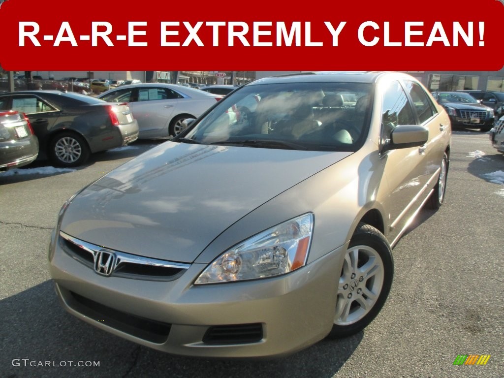 2007 Accord EX-L Sedan - Desert Mist Metallic / Ivory photo #1