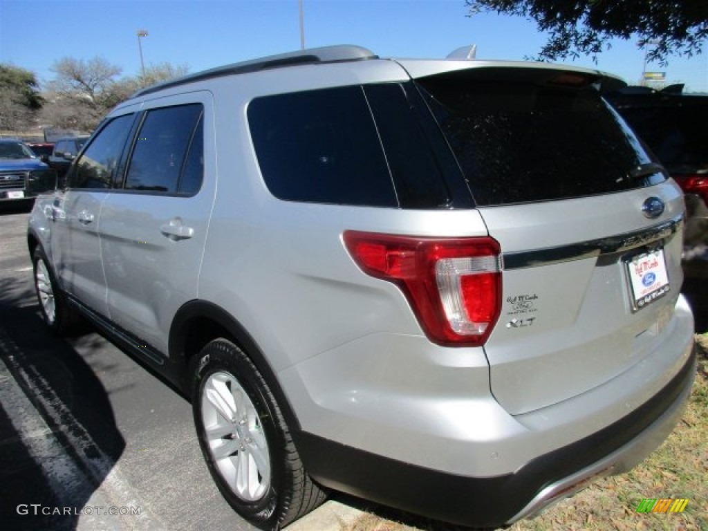 2016 Explorer XLT - Ingot Silver Metallic / Ebony Black photo #4
