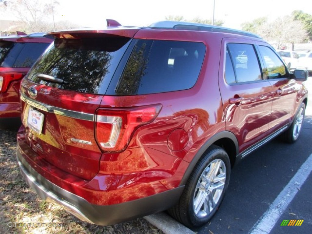2016 Explorer XLT - Ruby Red Metallic Tri-Coat / Medium Light Camel photo #7