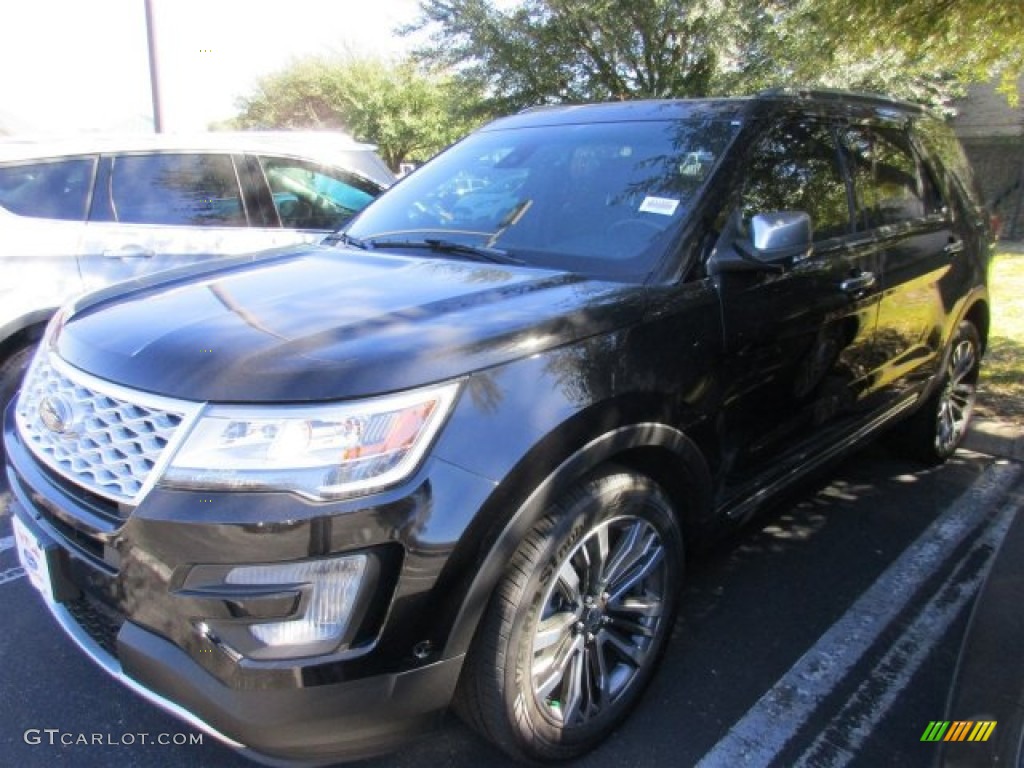 2016 Explorer Platinum 4WD - Shadow Black / Platinum Medium Soft Ceramic Nirvana Leather photo #2