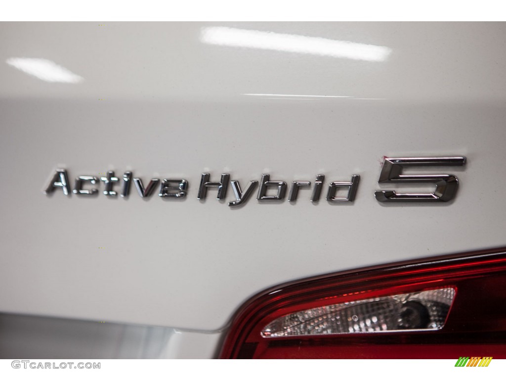 2013 5 Series ActiveHybrid 5 - Alpine White / Black photo #7