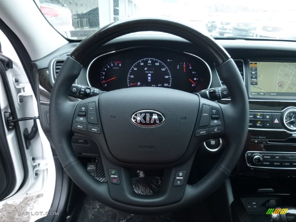 2016 Kia Cadenza Standard Cadenza Model Black Steering Wheel Photo #110760203