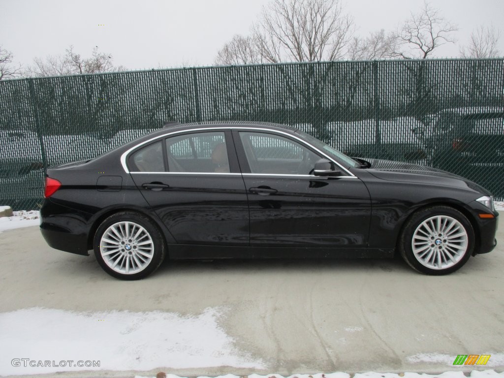 2013 3 Series 328i xDrive Sedan - Jet Black / Saddle Brown photo #2