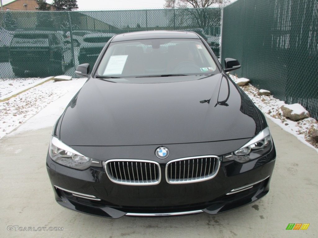 2013 3 Series 328i xDrive Sedan - Jet Black / Saddle Brown photo #6