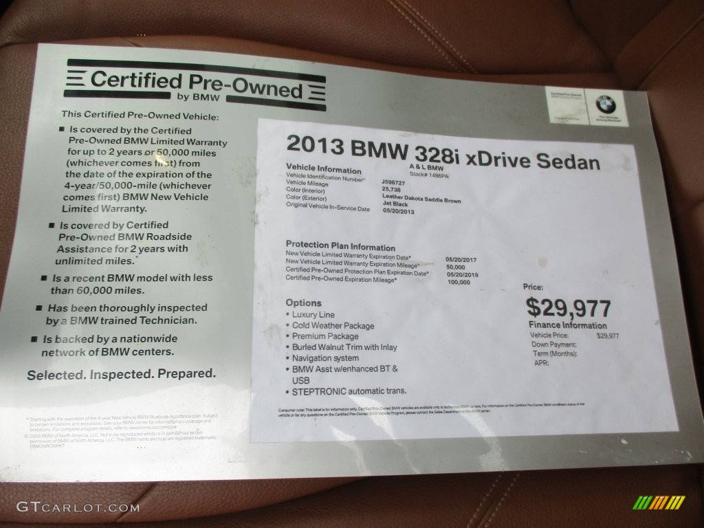 2013 3 Series 328i xDrive Sedan - Jet Black / Saddle Brown photo #12