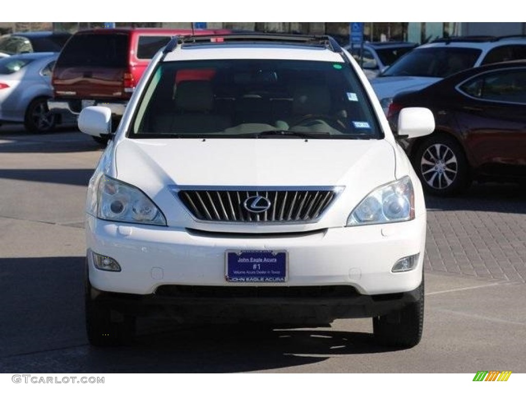 2009 RX 350 - Crystal White Mica / Light Gray photo #2