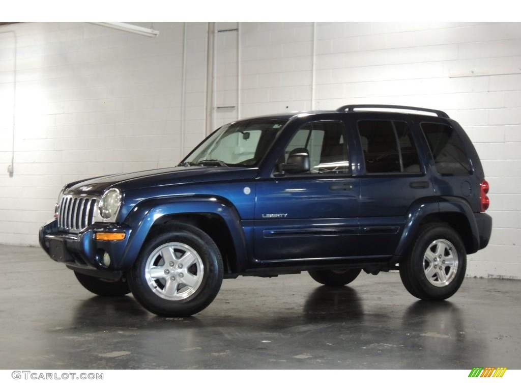 Patriot Blue Pearl 2004 Jeep Liberty Limited 4x4 Exterior Photo #110763579