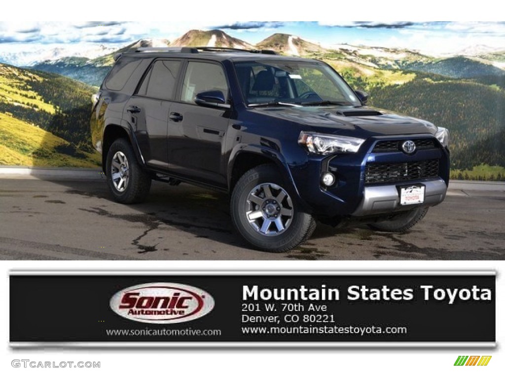 2016 Nautical Blue Metallic Toyota 4runner Trail Premium 4x4 2016 4runner Trail Premium 4x4 Nautical Blue Metallic Black Photo 1