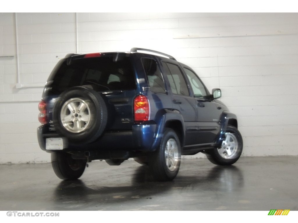 2004 Liberty Limited 4x4 - Patriot Blue Pearl / Light Taupe/Dark Slate Gray photo #21