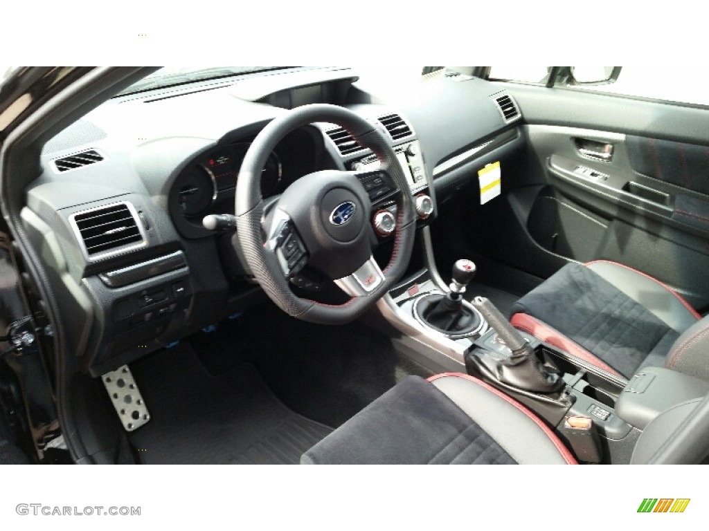 Carbon Black Interior 2016 Subaru WRX STI Photo #110765658