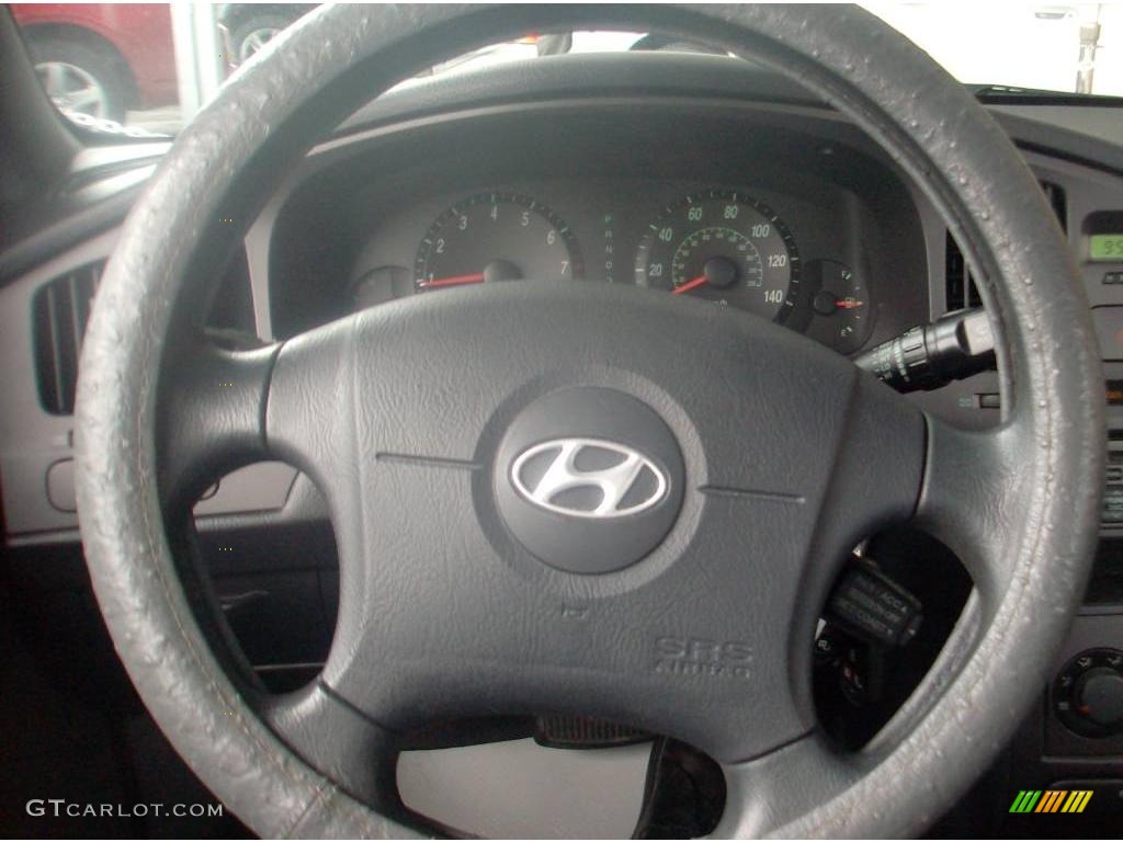 2004 Elantra GLS Sedan - Sterling Silver / Dark Gray photo #10