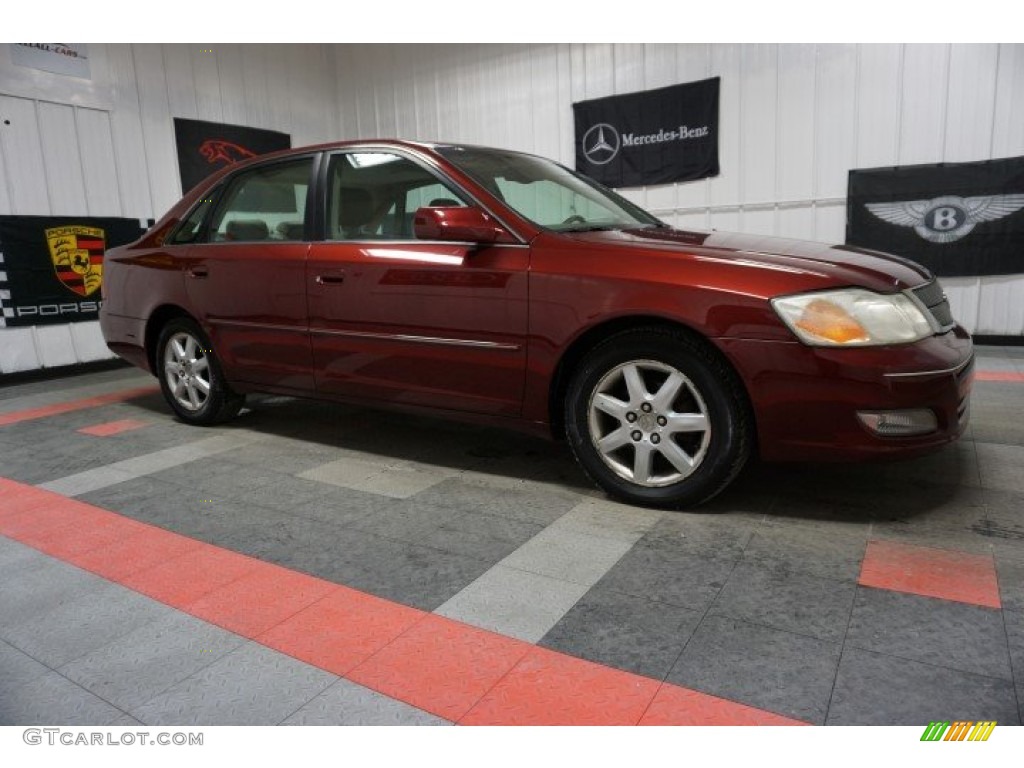 2000 Avalon XLS - Vintage Red Pearl / Taupe photo #6