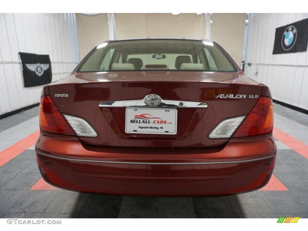 2000 Avalon XLS - Vintage Red Pearl / Taupe photo #9