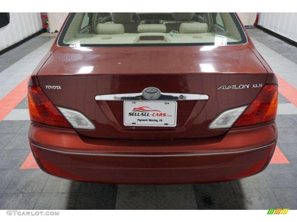 2000 Avalon XLS - Vintage Red Pearl / Taupe photo #70