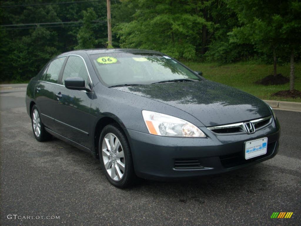 2006 Accord EX-L V6 Sedan - Graphite Pearl / Gray photo #1