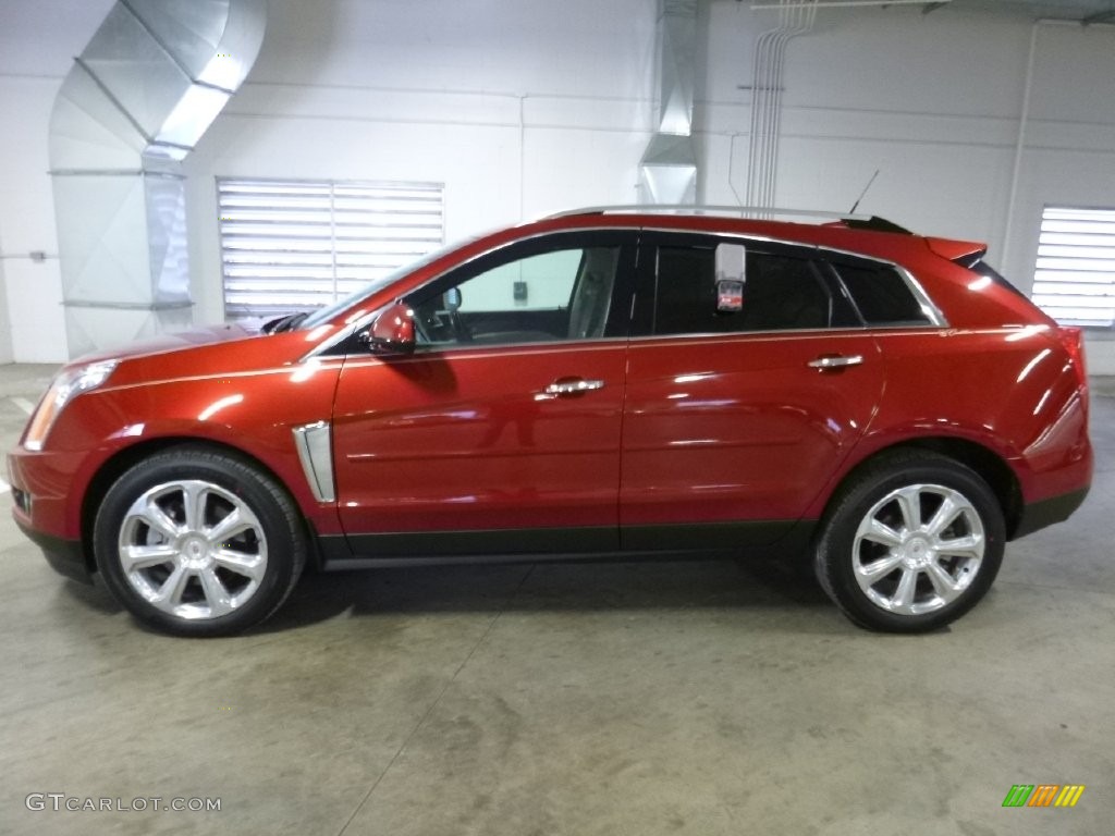 2013 SRX Performance AWD - Crystal Red Tintcoat / Shale/Brownstone photo #4