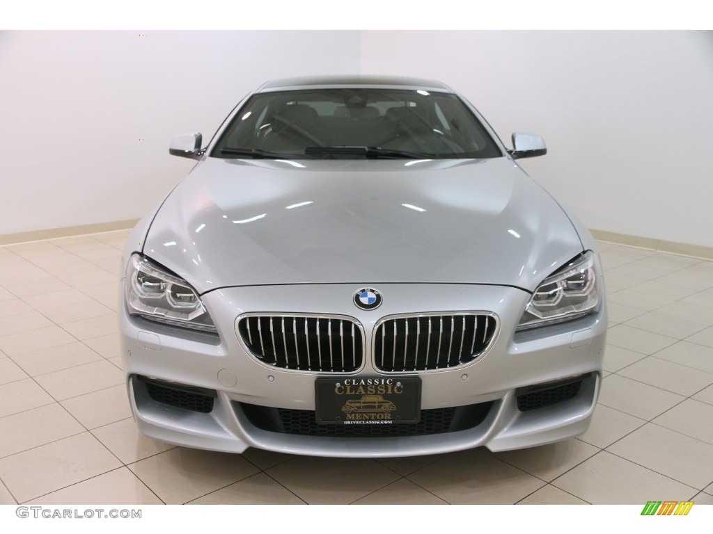 2015 6 Series 640i xDrive Gran Coupe - Glacier Silver Metallic / Black photo #2