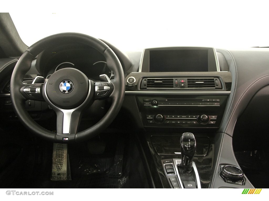 2015 6 Series 640i xDrive Gran Coupe - Glacier Silver Metallic / Black photo #25