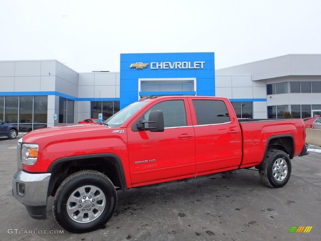 2015 Sierra 2500HD SLE Crew Cab 4x4 - Fire Red / Jet Black photo #1