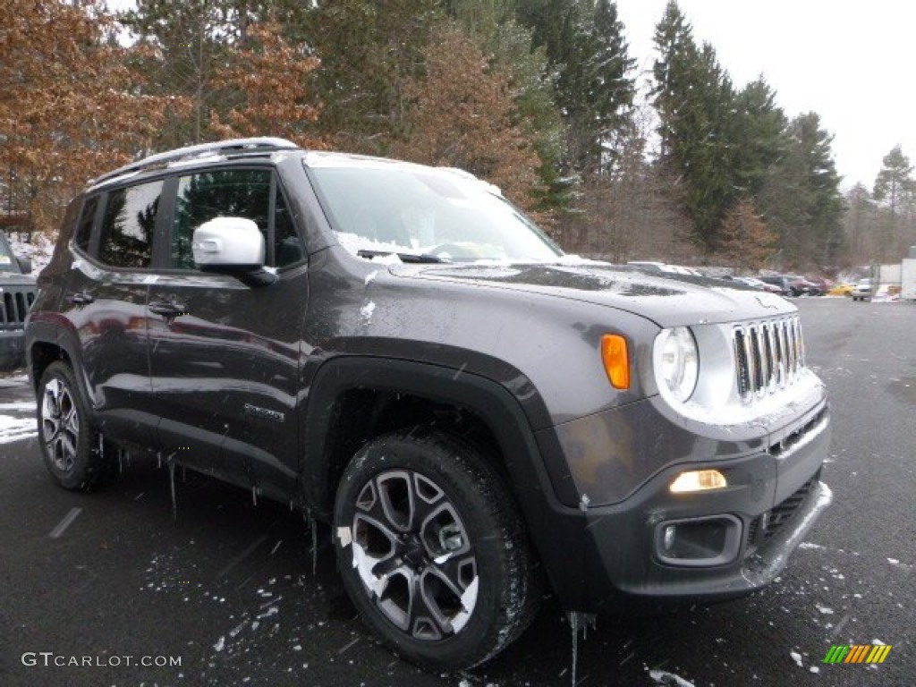 2016 Renegade Limited 4x4 - Granite Crystal Metallic / Black photo #11