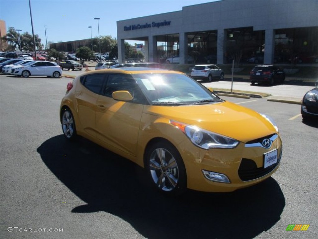 2016 Veloster  - 26.2 Yellow / Black/Yellow photo #3