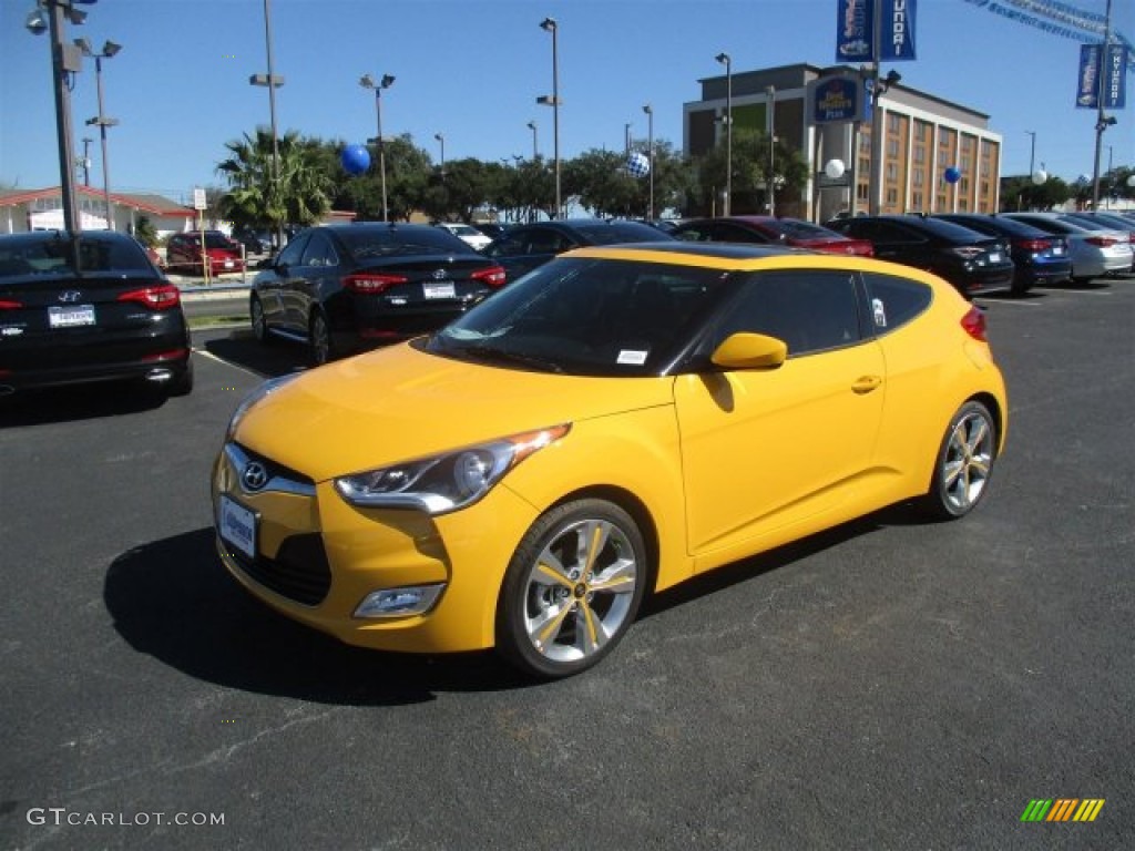 2016 Veloster  - 26.2 Yellow / Black/Yellow photo #5