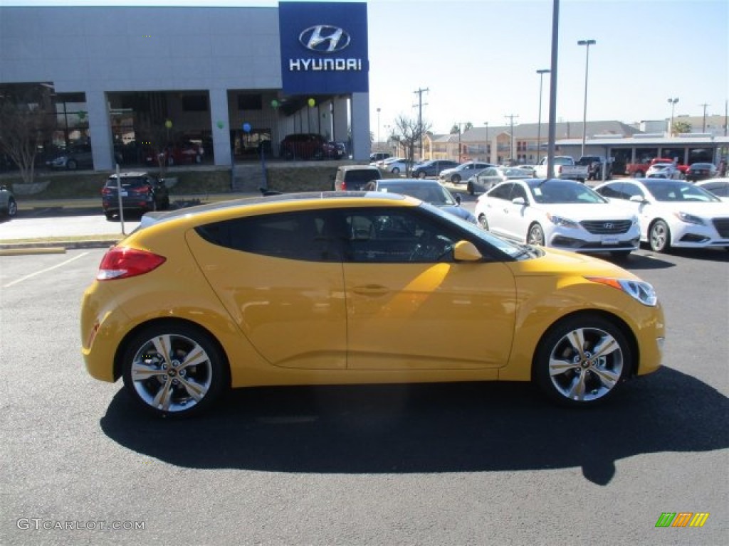 2016 Veloster  - 26.2 Yellow / Black/Yellow photo #11