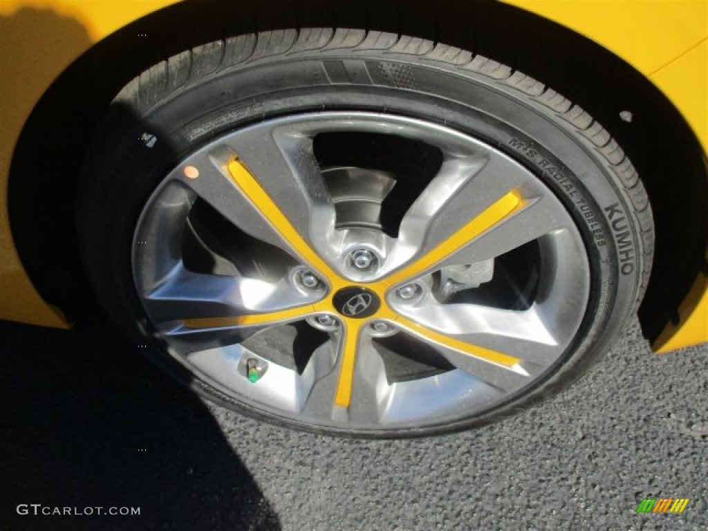 2016 Veloster  - 26.2 Yellow / Black/Yellow photo #19