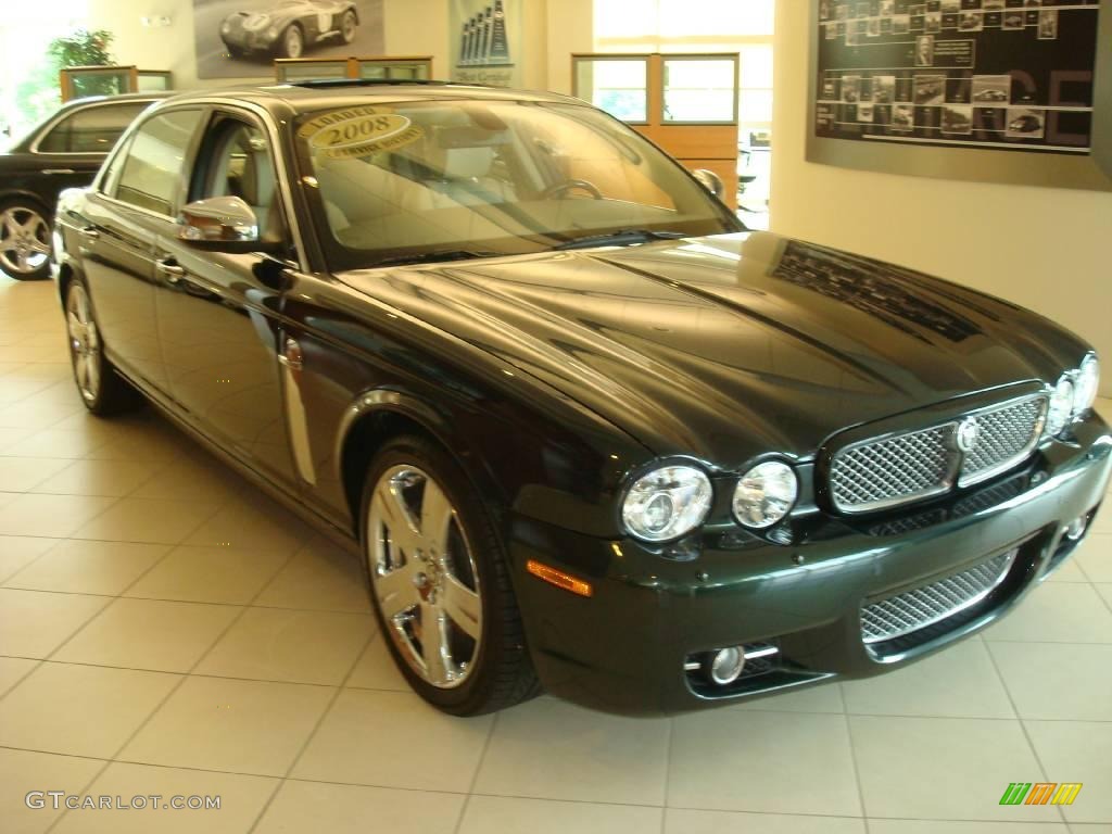 2008 XJ Vanden Plas - Botanical Green / Champagne/Mocha photo #4