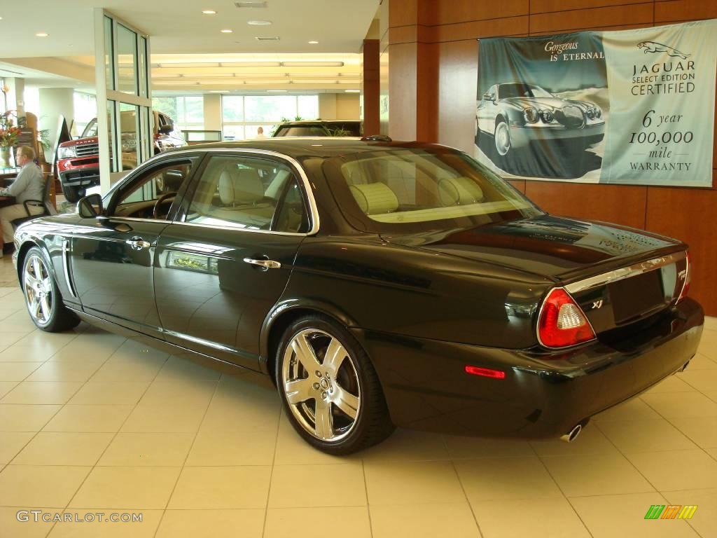 2008 XJ Vanden Plas - Botanical Green / Champagne/Mocha photo #7