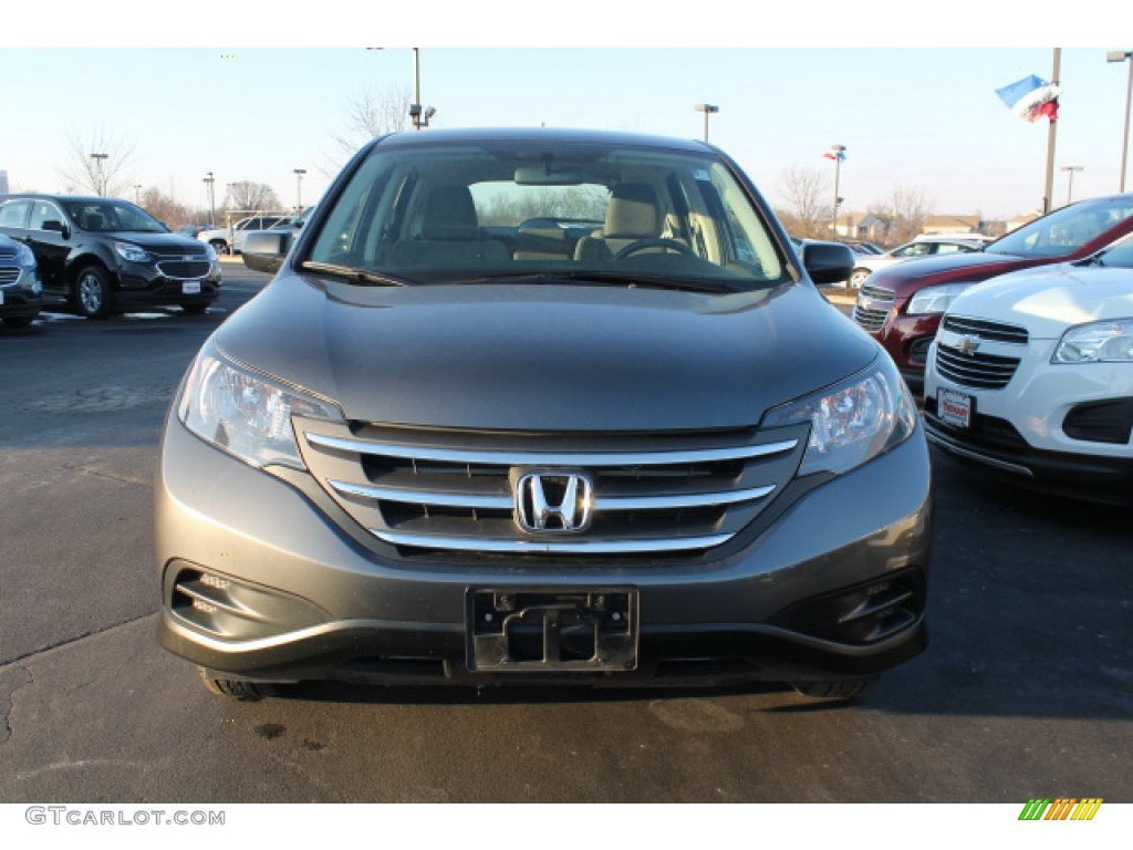 2013 CR-V LX AWD - Polished Metal Metallic / Gray photo #8