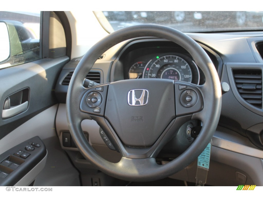 2013 CR-V LX AWD - Polished Metal Metallic / Gray photo #11