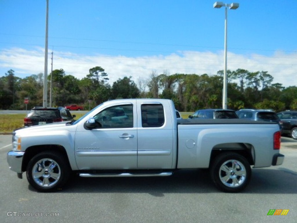 2012 Silverado 1500 LT Extended Cab - Silver Ice Metallic / Light Titanium/Dark Titanium photo #2