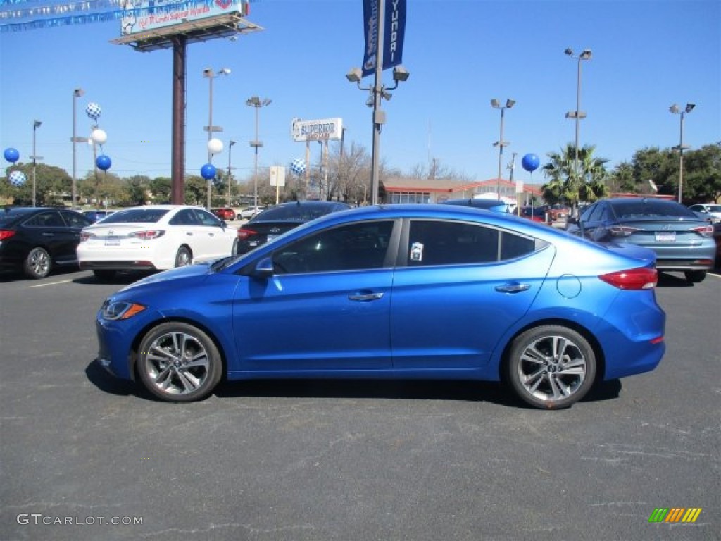 2017 Elantra Limited - Electric Blue / Gray photo #4