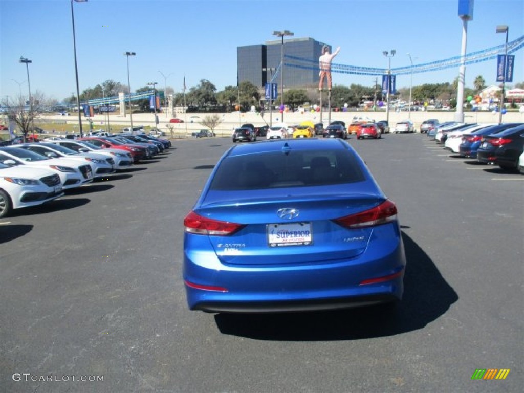 2017 Elantra Limited - Electric Blue / Gray photo #6