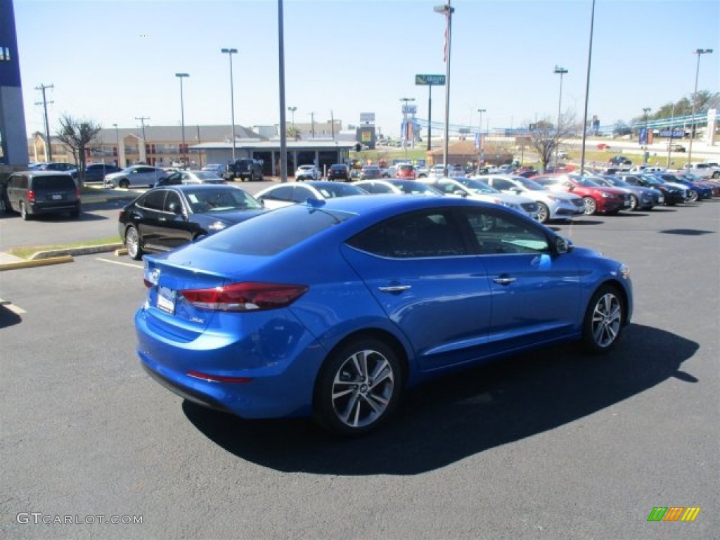 2017 Elantra Limited - Electric Blue / Gray photo #7