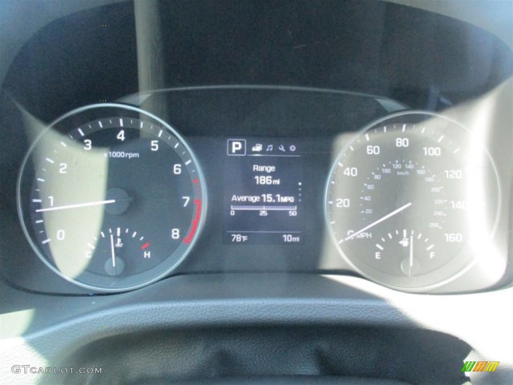 2017 Elantra Limited - Electric Blue / Gray photo #19